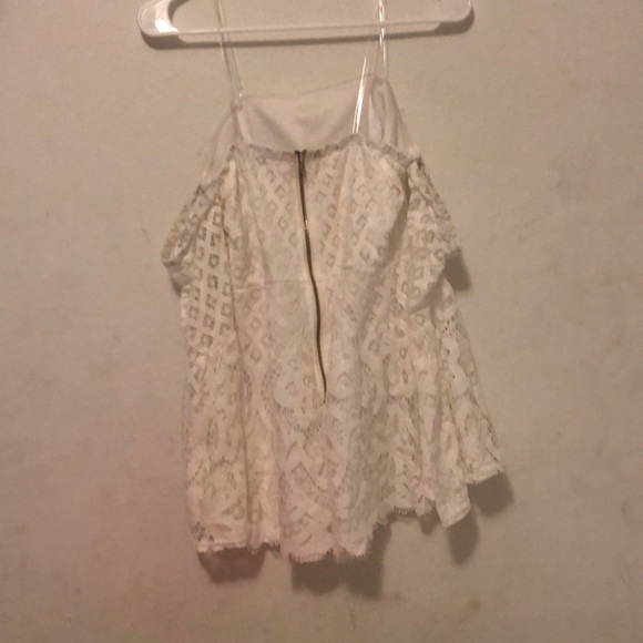 Off the Shoulder White Romper - Picture 2 of 2
